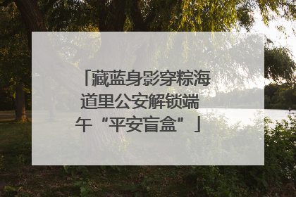 藏蓝身影穿粽海 道里公安解锁端午“平安盲盒”